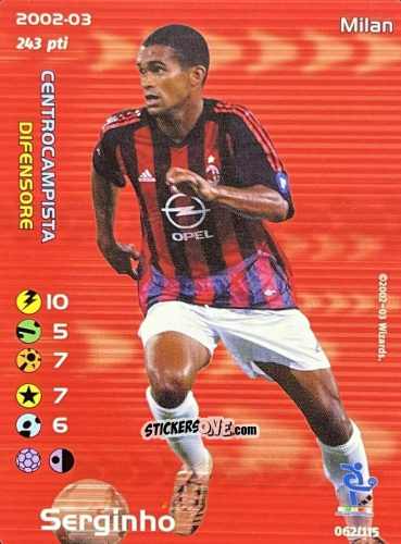 Sticker Serginho - Football Champions Italy 2002-2003 n. u62 - Wizards of The Coast