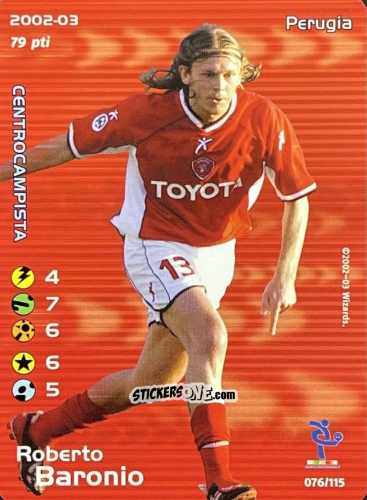 Sticker Roberto Baronio - Football Champions Italy 2002-2003 n. u76 - Wizards of The Coast