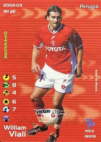 Sticker William Viali - Football Champions Italy 2002-2003 n. u81 - Wizards of The Coast