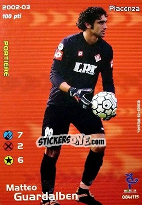 Cromo Matteo Guardalben - Football Champions Italy 2002-2003 n. u84 - Wizards of The Coast