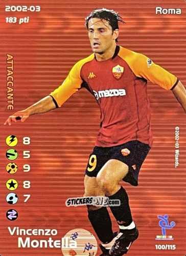 Sticker Vincenzo Montella - Football Champions Italy 2002-2003 n. u100 - Wizards of The Coast