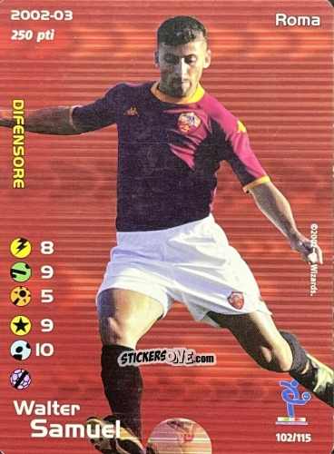 Sticker Walter Samuel - Football Champions Italy 2002-2003 n. u102 - Wizards of The Coast