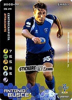 Cromo Antonio Busce - Football Champions Italy 2003-2004 n. 19 - Wizards of The Coast