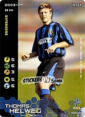 Cromo Thomas Helweg - Football Champions Italy 2003-2004 n. 23 - Wizards of The Coast