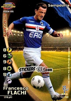 Cromo Francesco Flachi - Football Champions Italy 2004-2005 n. 137 - Wizards of The Coast