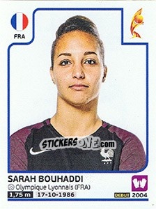 Sticker Sarah Bouhaddi - Women's Euro 2017 The Netherlands n. 177 - Panini