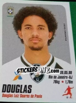 Figurina Douglas Luiz - Campeonato Brasileiro 2017 n. 329 - Panini