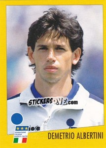 Sticker Demetrio Albertini - AZZURRI CON IP 1982-1998 n. 59 - Merlin