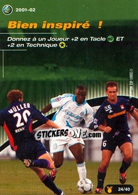 Cromo Bien inspire ! - Football Champions France 2001-2002 n. uT24 - Wizards of The Coast
