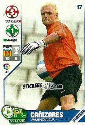 Figurina Cañizares - Play Liga 2007-2008 n. 17 - Panini