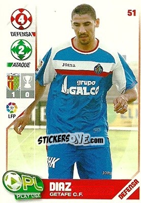 Figurina Díaz - Play Liga 2007-2008 n. 51 - Panini