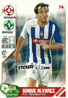 Figurina Quique Álvarez - Play Liga 2007-2008 n. 74 - Panini