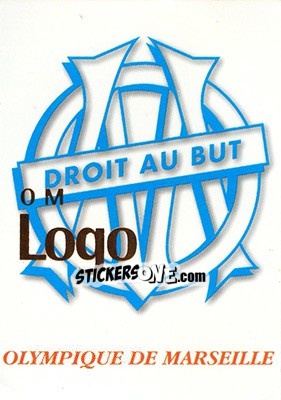 Figurina Logo OM - Olympique De Marseille - Droit Au But 1996 n. 1 - Panini
