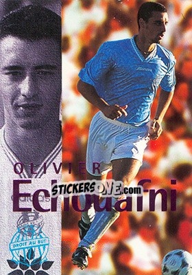 Figurina Echouafni Olivier (action) - Olympique De Marseille - Droit Au But 1996 n. 39 - Panini