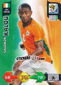 Cromo Salomon Kalou - FIFA World Cup South Africa 2010. Adrenalyn XL (UK edition) n. 68 - Panini