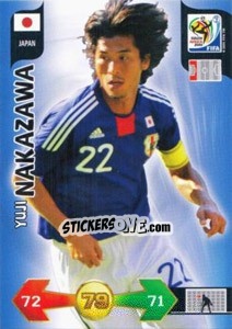 Cromo Yuji Nakazawa - FIFA World Cup South Africa 2010. Adrenalyn XL (UK edition) n. 229 - Panini