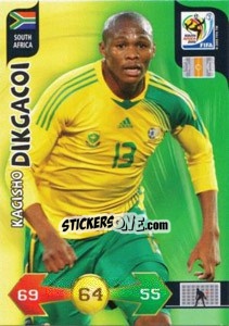 Sticker Kagisho Dikgacoi - FIFA World Cup South Africa 2010. Adrenalyn XL (UK edition) n. 311 - Panini