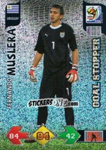 Figurina Fernando Muslera - FIFA World Cup South Africa 2010. Adrenalyn XL (UK edition) n. 336 - Panini