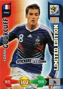 Sticker Yoann Gourcuff - FIFA World Cup South Africa 2010. Adrenalyn XL (UK edition) n. LE16 - Panini
