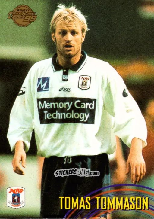 Cromo Tomas Tommason - Danish Faxe Kondi Ligaen 1998-1999 n. 21 - Merlin