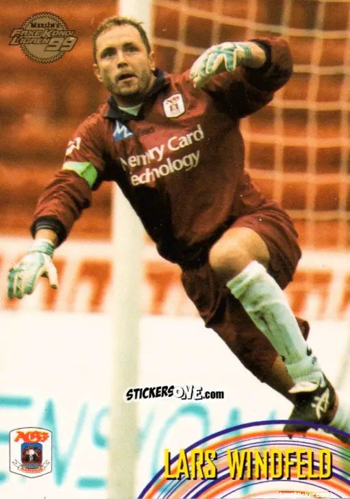 Figurina Lars Windfeld - Danish Faxe Kondi Ligaen 1998-1999 n. 22 - Merlin