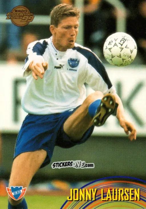 Figurina Jonny Laursen - Danish Faxe Kondi Ligaen 1998-1999 n. 29 - Merlin