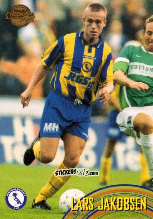 Figurina Lars Jakobsen - Danish Faxe Kondi Ligaen 1998-1999 n. 59 - Merlin