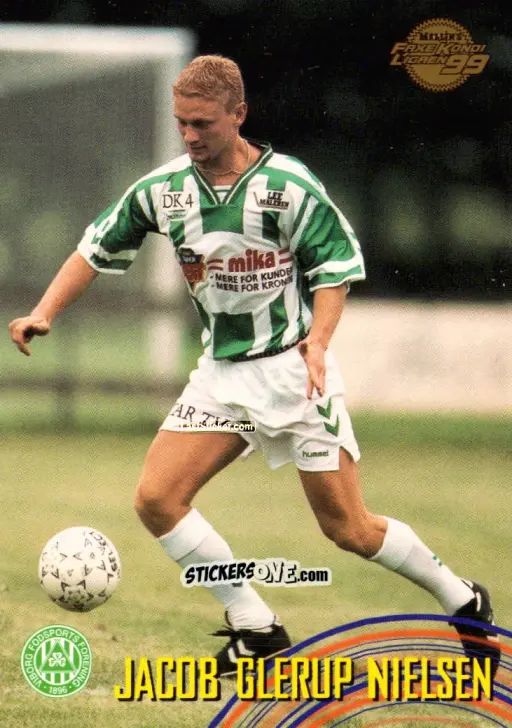 Cromo Jacob Glerup Nielsen - Danish Faxe Kondi Ligaen 1998-1999 n. 105 - Merlin