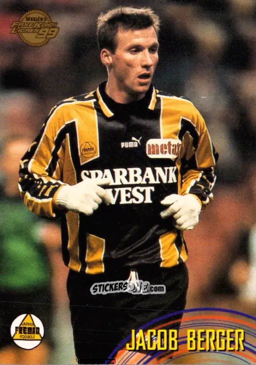 Cromo Jacob Berger - Danish Faxe Kondi Ligaen 1998-1999 n. 122 - Merlin