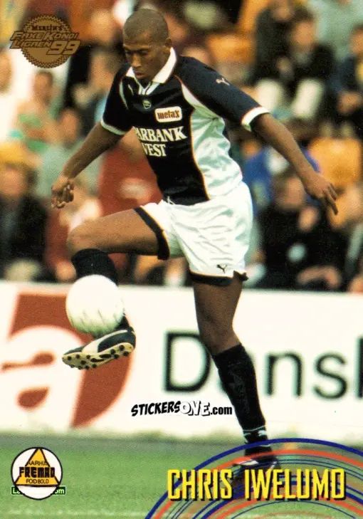 Figurina Chris Iwelumo - Danish Faxe Kondi Ligaen 1998-1999 n. 123 - Merlin