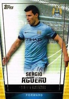 Figurina Sergio Aguero - Premier Club 2014-2015 n. 160 - Topps
