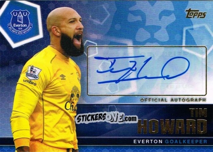 Figurina Tim Howard - Premier Club 2014-2015 n. A1 - Topps