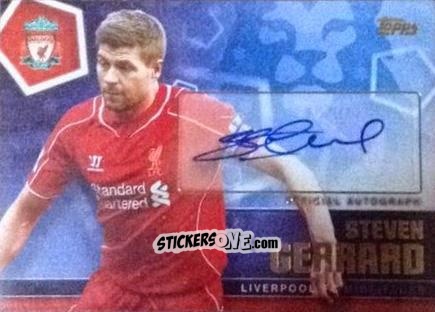 Cromo Steven Gerrard - Premier Club 2014-2015 n. A9 - Topps