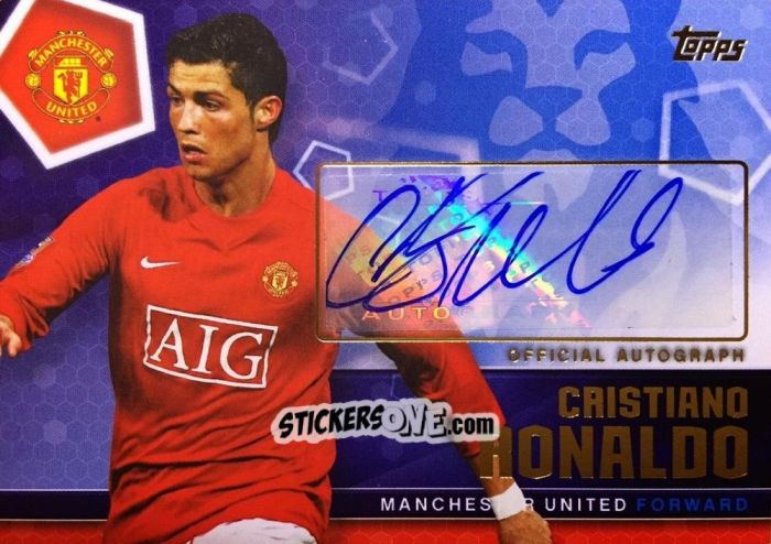 Figurina Cristiano Ronaldo - Premier Club 2014-2015 n. A11 - Topps