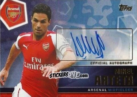 Figurina Mikel Arteta - Premier Club 2014-2015 n. A39 - Topps