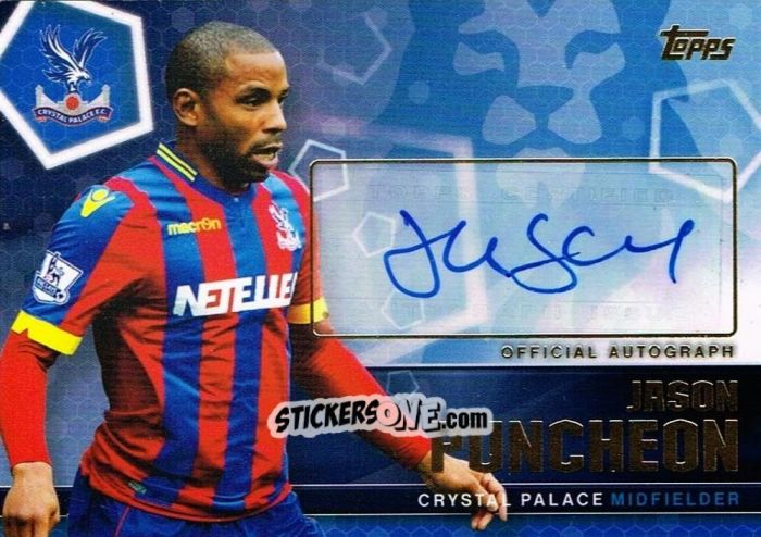Cromo Jason Puncheon - Premier Club 2014-2015 n. A40 - Topps