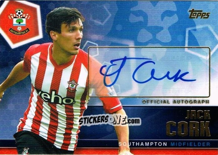 Sticker Jack Cork - Premier Club 2014-2015 n. A41 - Topps