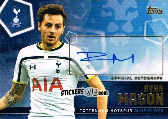 Cromo Ryan Mason - Premier Club 2014-2015 n. A43 - Topps
