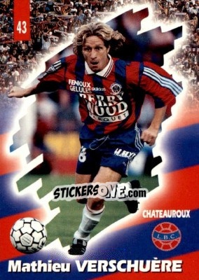Cromo Mathieu Verschuere - FOOT Cards 1997-1998 n. 43 - Panini