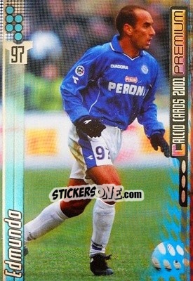 Sticker Edmundo - Calcio Cards 2000-2001 Premium n. 121 - Panini