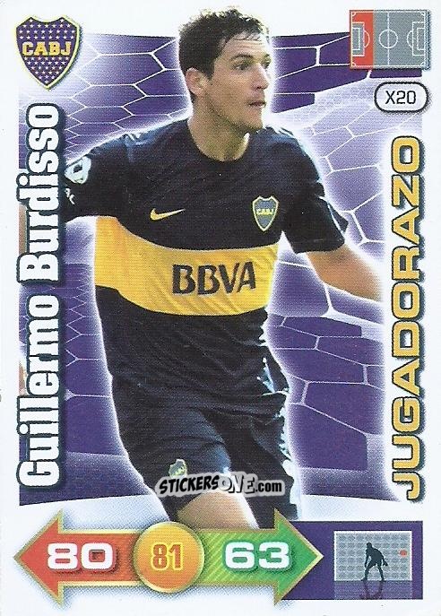 Figurina Guillermo Burdisso - Argentina Extensiòn Torneo Inicial 2012-2013. Adrenalyn XL n. 20 - Panini