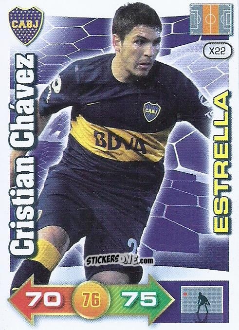 Figurina Cristian Chávez - Argentina Extensiòn Torneo Inicial 2012-2013. Adrenalyn XL n. 22 - Panini