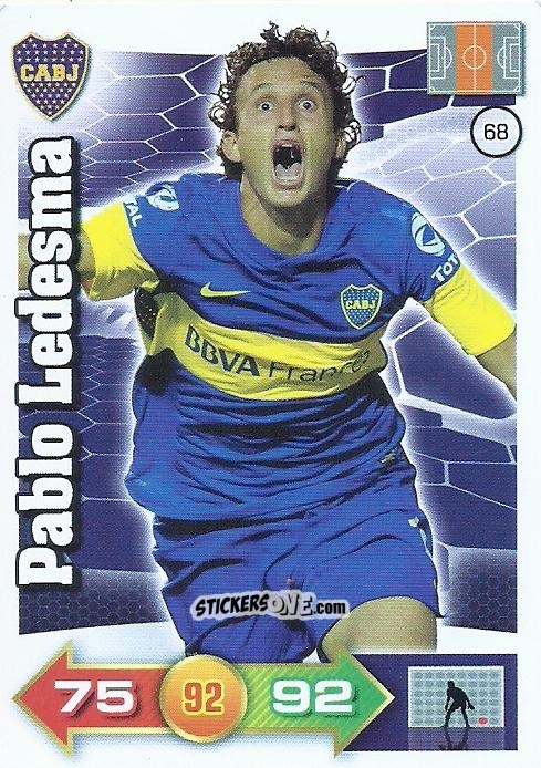 Figurina Pablo Ledesma - El Gran Juego De Fùtbol 2012. Adrenalyn XL n. 68 - Panini