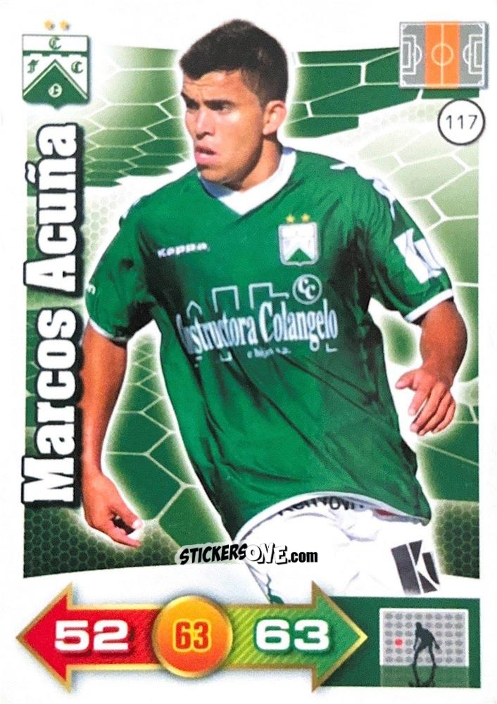 Sticker Marcos Acuña - El Gran Juego De Fùtbol 2012. Adrenalyn XL n. 117 - Panini