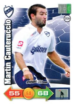 Figurina Martín Cauteruccio - El Gran Juego De Fùtbol 2012. Adrenalyn XL n. 209 - Panini