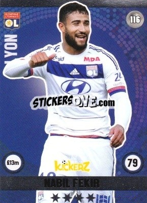 Cromo Nabil Fekir - Football Cards 2016 n. 116 - Kickerz