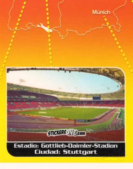 Cromo Sedes Del Campeonato (puzzle 8) - Mundial Alemania 2006 n. 8 - Navarrete
