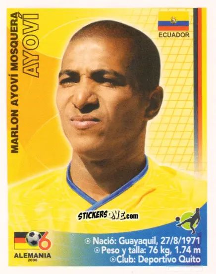Cromo Marlon Ayoví