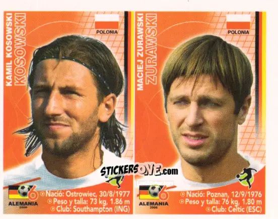 Figurina Kamil Kosowski / Maciej Zurawski - Mundial Alemania 2006 n. 52 - Navarrete