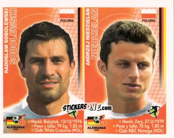 Cromo Radoslaw Sobolewski / Andrzej Niedzielan - Mundial Alemania 2006 n. 54 - Navarrete